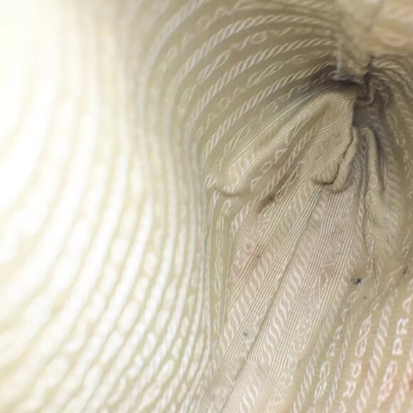 PRADA Logo Crossbody Shoulder Bag Jacquard Leather Brown GHW 60YF090 - Picture 11 of 16